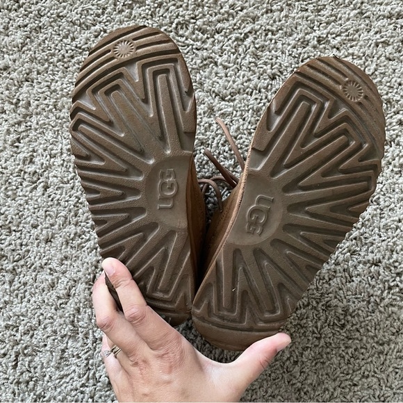 Ugg KIDS Highland Hi Heritage Boots in Chestnut Hiking Outdoors Fall School Sz 4 - Picture 5 of 11